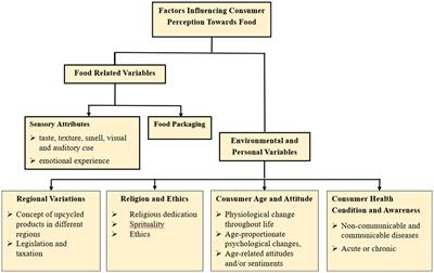 Food product quality, environmental and personal characteristics affecting consumer perception toward food